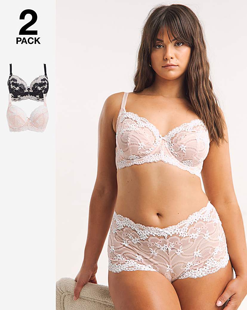 Grace Lace 2 Pack Full Cup Bra