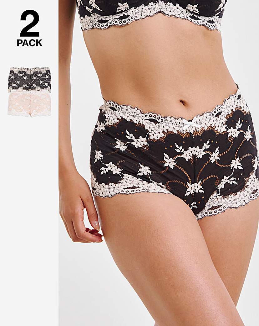 Grace Lace 2 Pack Short Briefs