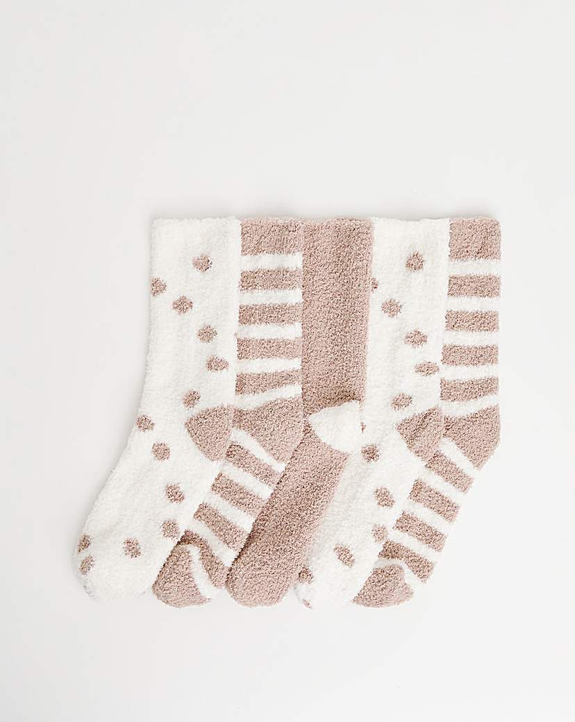 5 Pair Pack Fluffy Socks