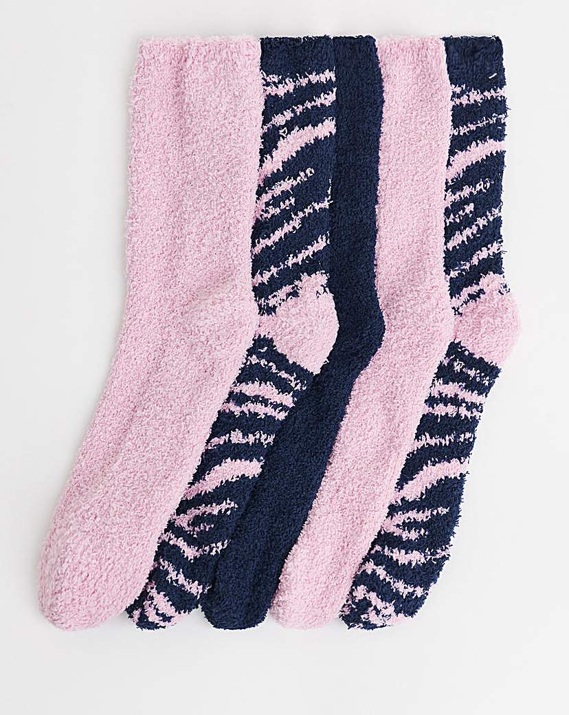 5 Pair Pack Fluffy Socks