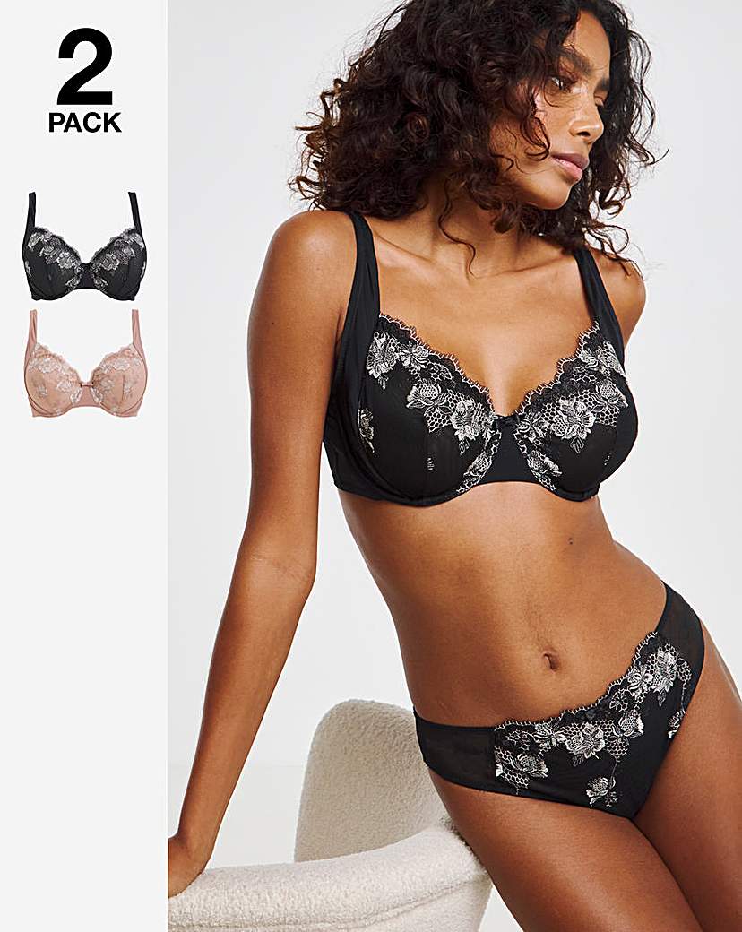 2 Pack Libby Full Cup Bras