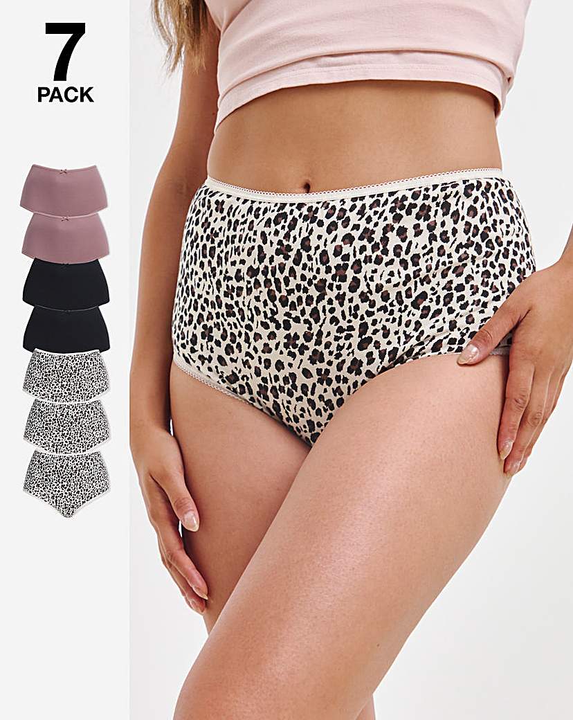 7 Pack Full Fit Brief Animal Print