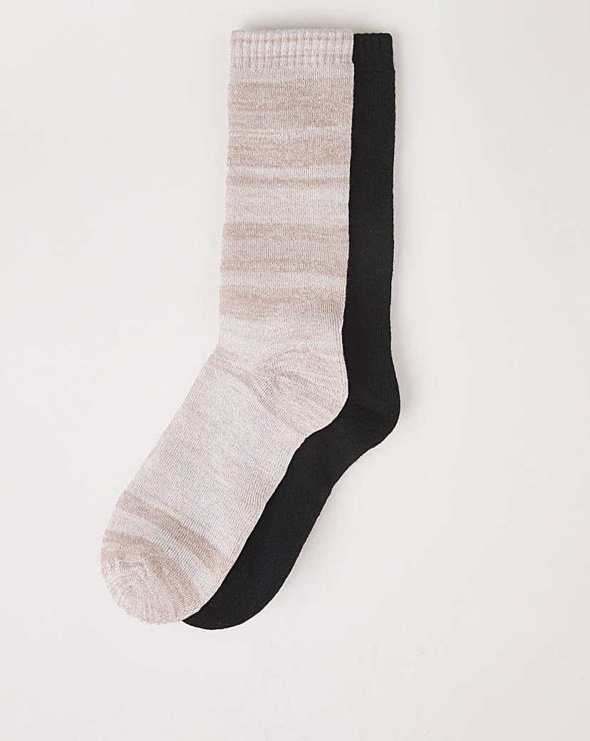 2 Pair Pack Thermal Socks