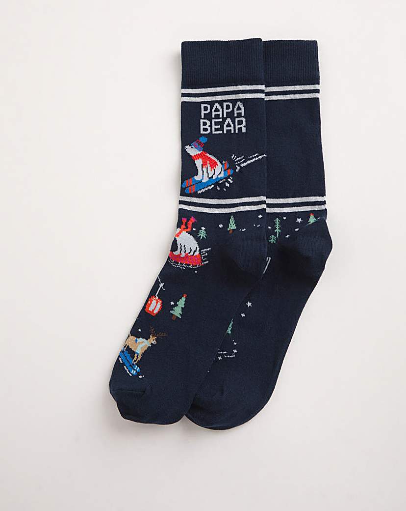 Christmas Family Socks In A Box - Mens