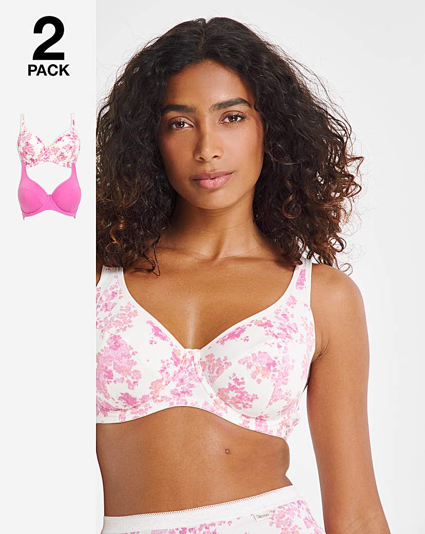 New In - 2 Pack Slimma Cotton Full Cup Bras