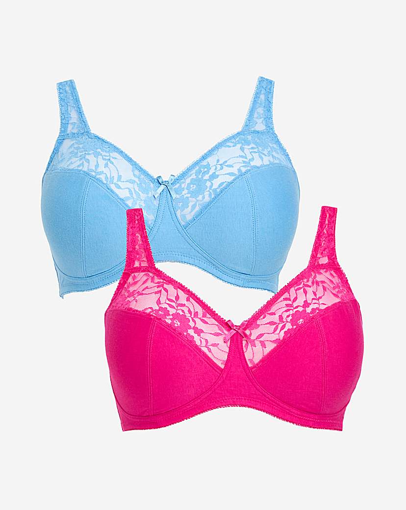 New In - 2 Pack Sarah Non Wired Full Cup Bras