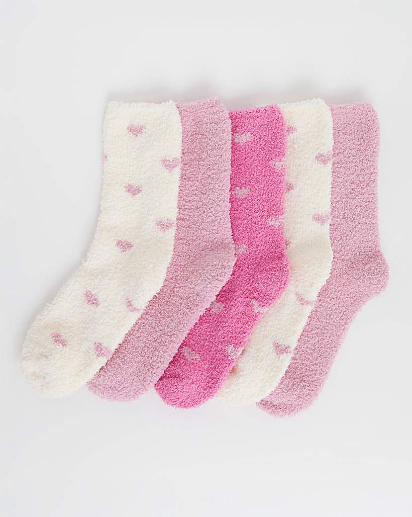 New In - 5 Pair Pack Fluffy Socks