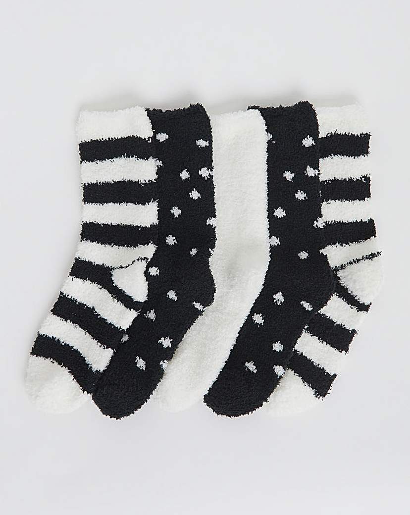 New In - 5 Pair Pack Fluffy Socks