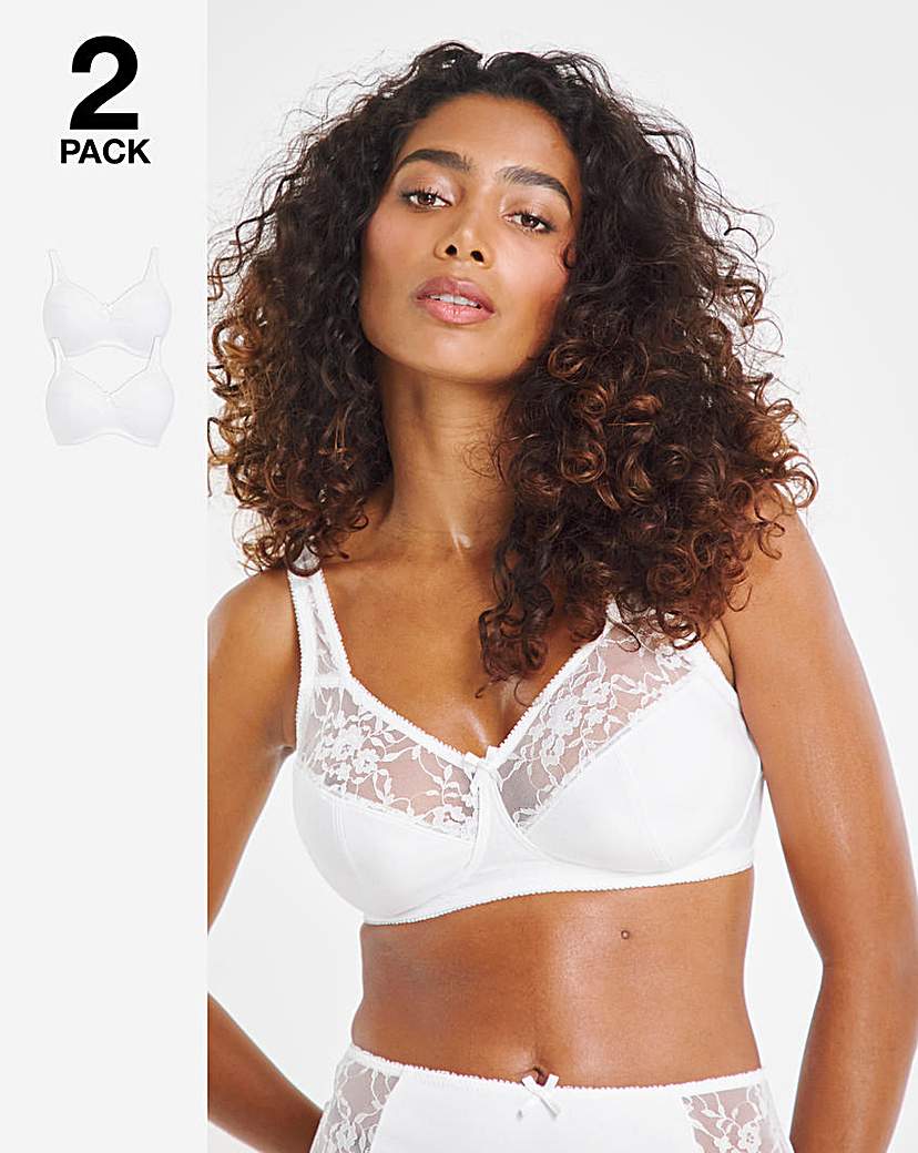 New In - 2 Pack Sarah Non Wired Full Cup Bras