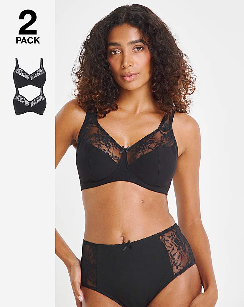 New In - 2 Pack Sarah Non Wired Full Cup Bras