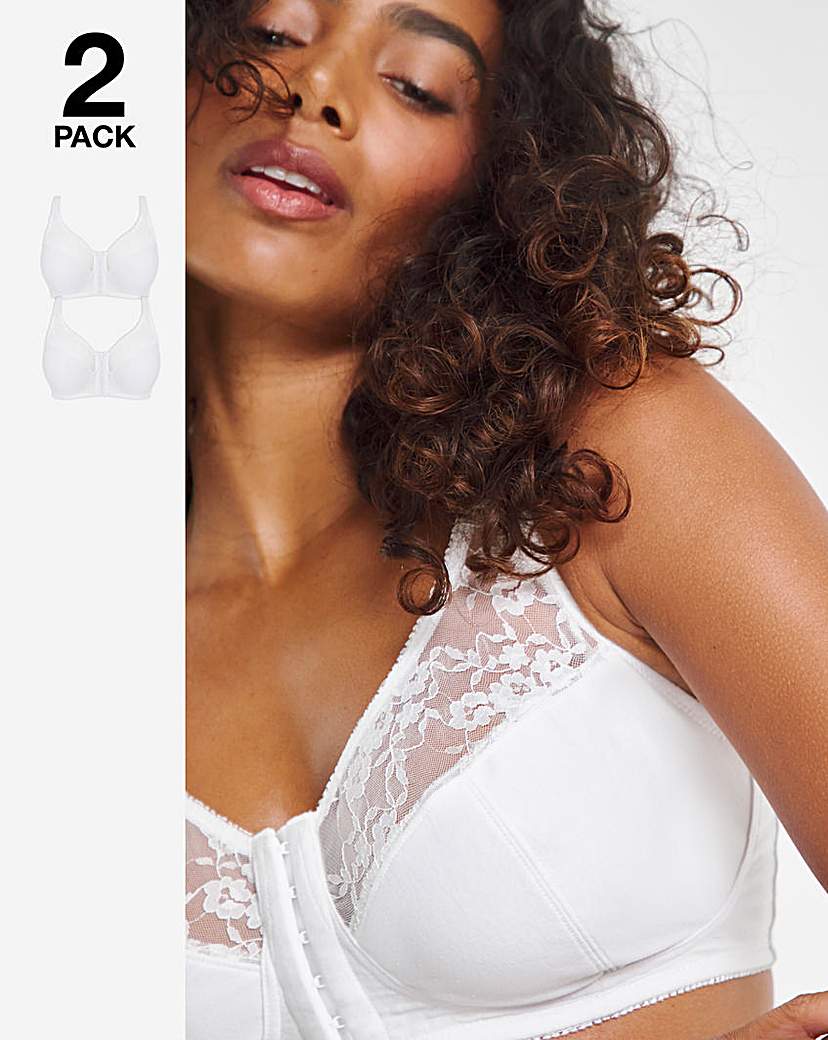 2 Pack Sarah Front Fasten NW FC Bras