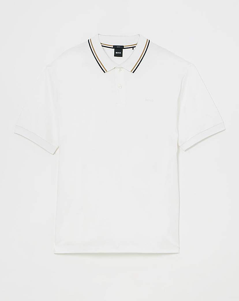 BOSS Tipped Collar Short Sleeve Polo