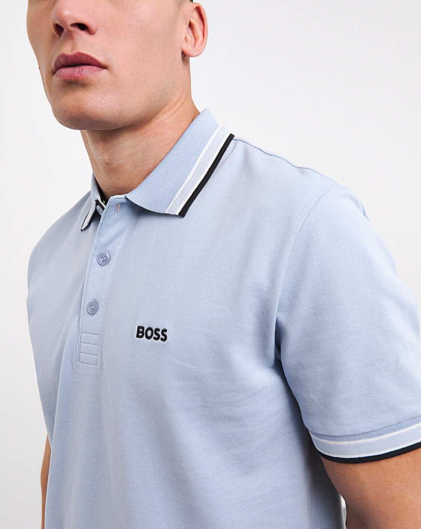 BOSS Paddy Pale Blue Short Sleeve Polo