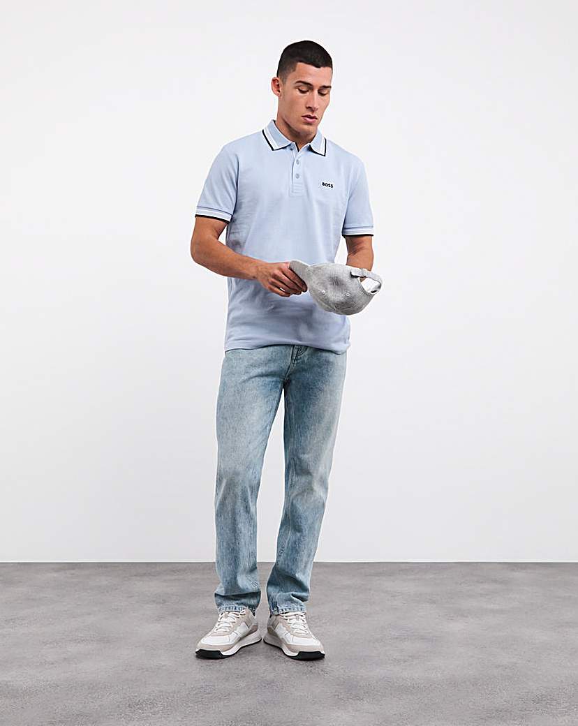 BOSS Paddy Pale Blue Short Sleeve Polo