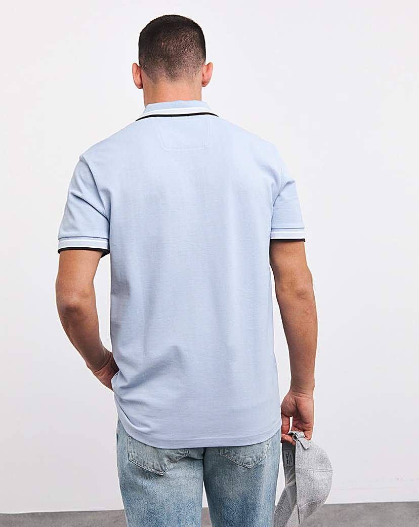 BOSS Paddy Pale Blue Short Sleeve Polo