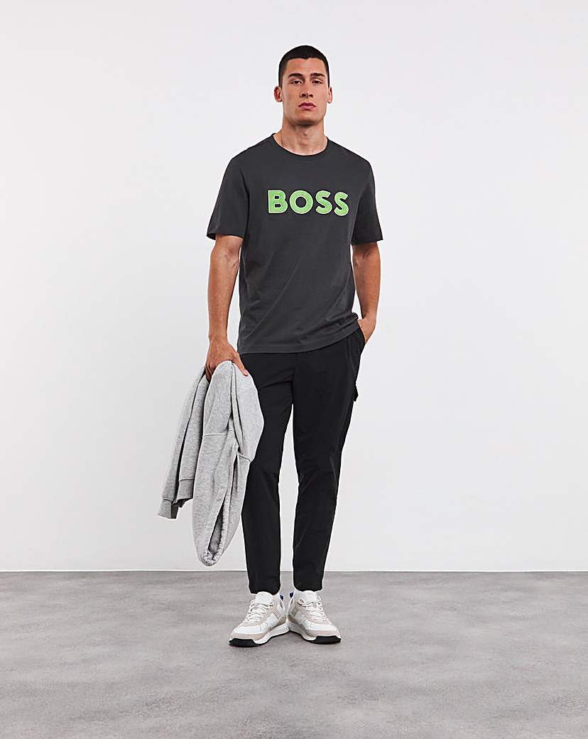 BOSS Raised Logo Charcoal T-shirt