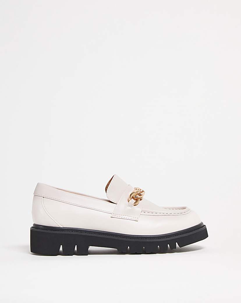 Chunky Chain Loafer Extra Wide Fit