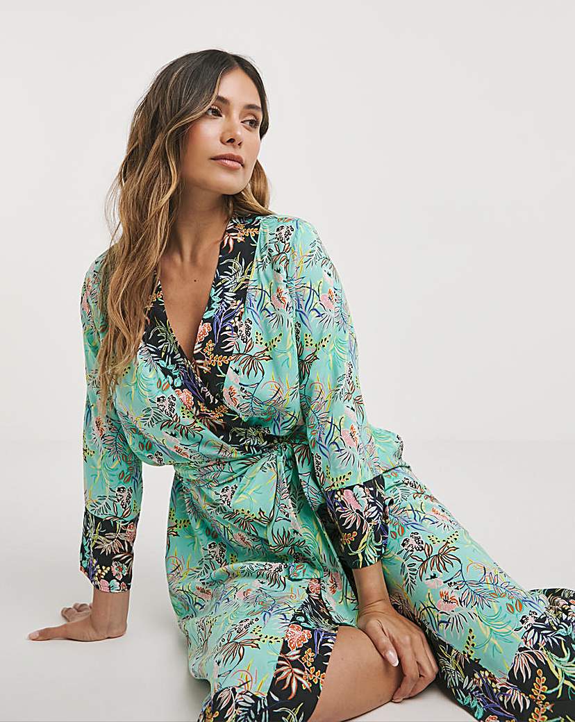 Joe Browns Oriental Robe - Turquoise Print