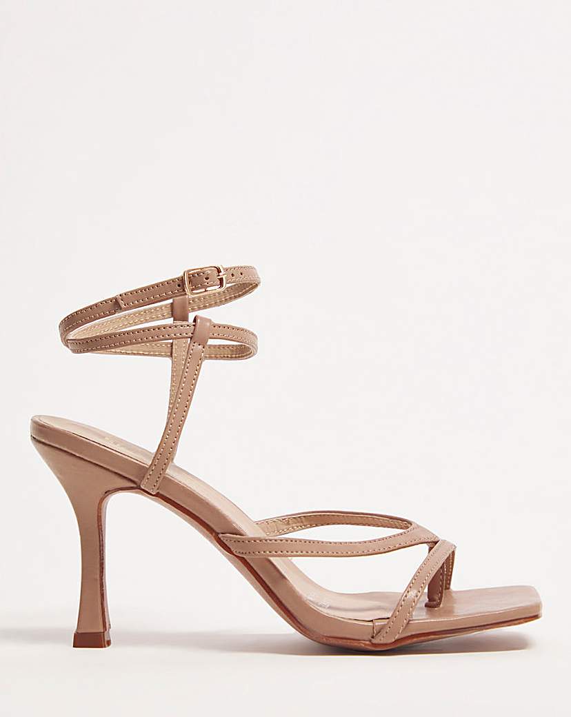 Strappy Ankle Tie Sandals Ex Wide