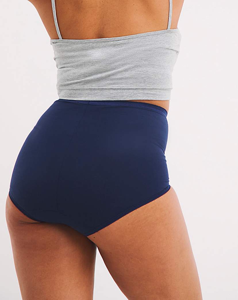 Sloggi 6Pk Basic Maxi Knicker Navy Mix