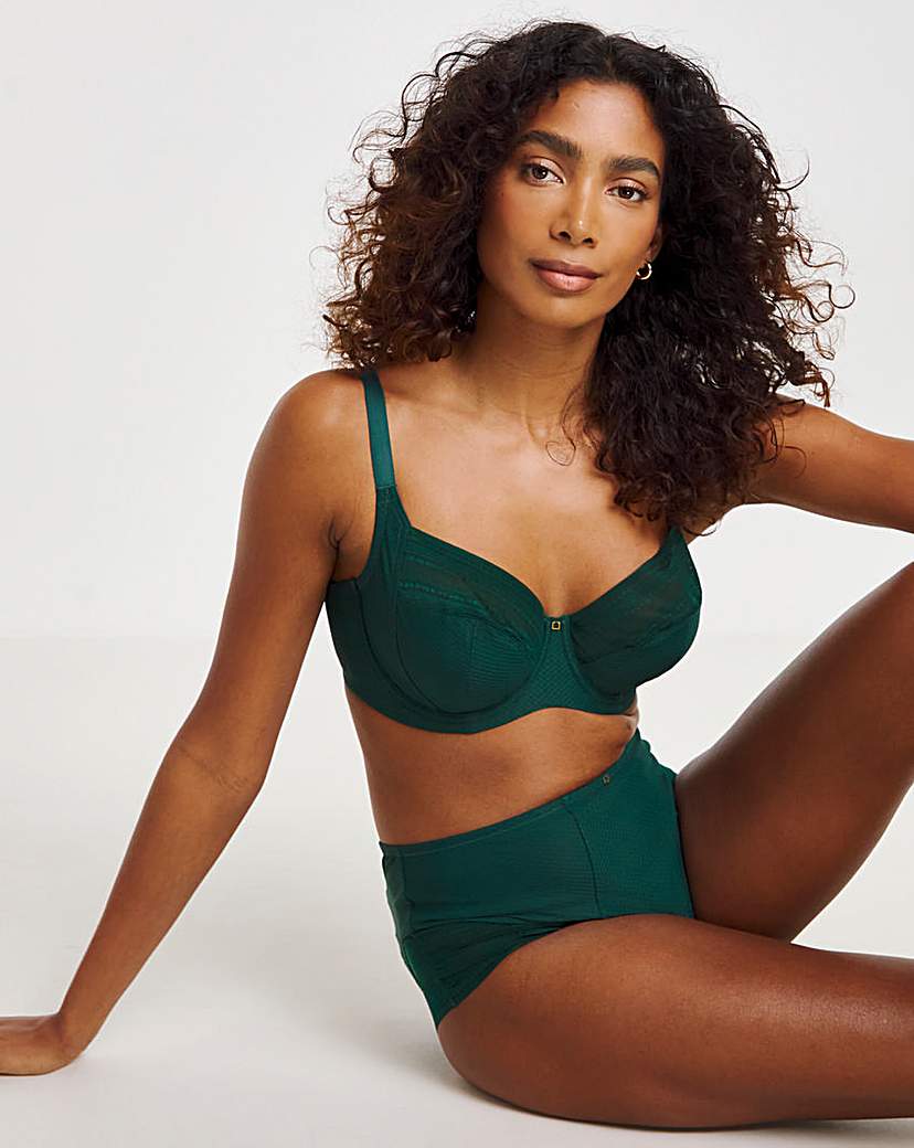 Panache Serene Full Cup Wired Bra Green