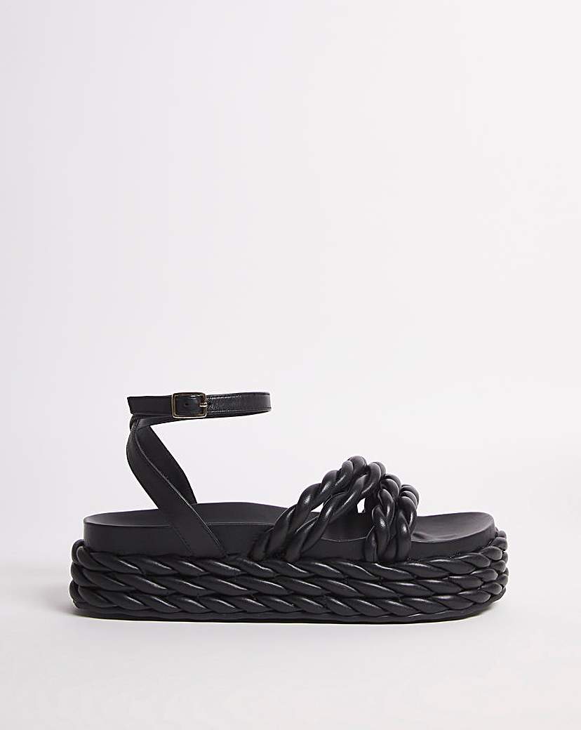Rope Flatform Sandals Wide Fit