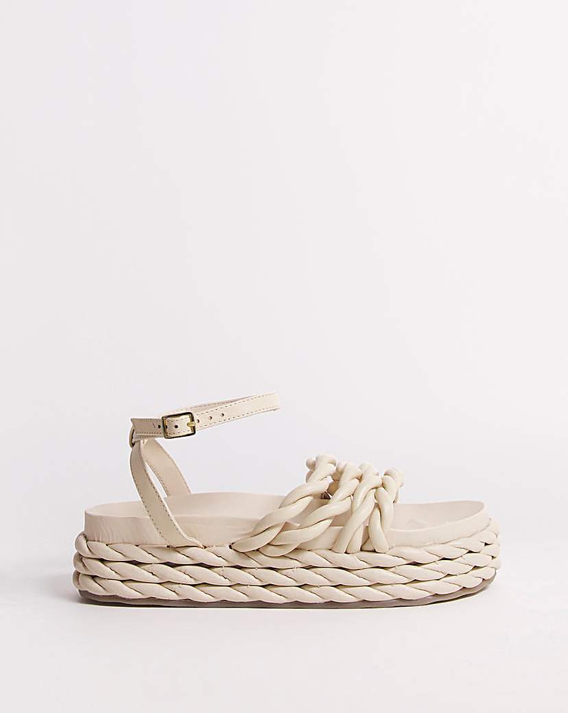 Rope Flatform Sandals Wide Fit