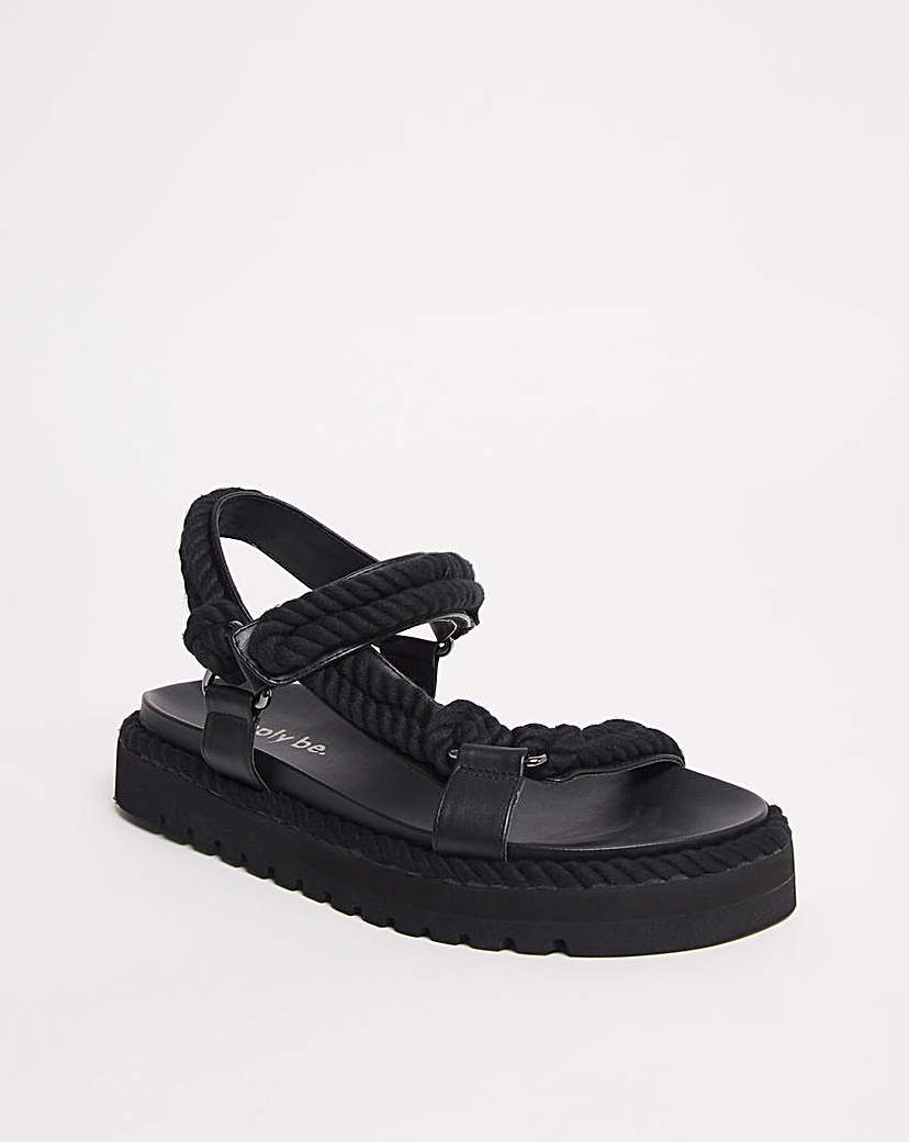 Rope Chunky Sandal Extra Wide Fit