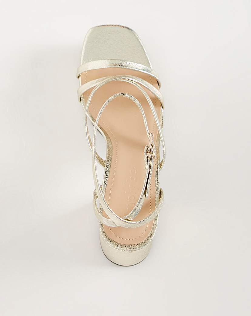 Strappy Platform Heeled Sandals ExWide