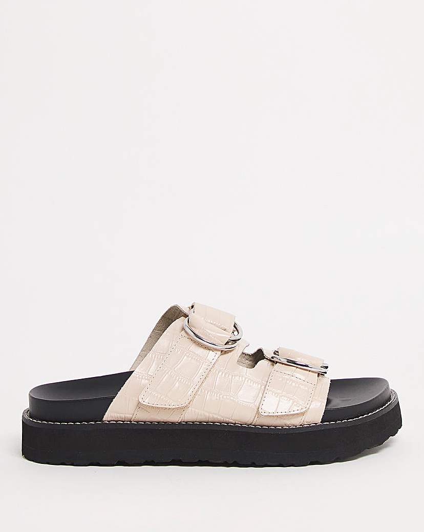 Peru buckle footbed discount sandals