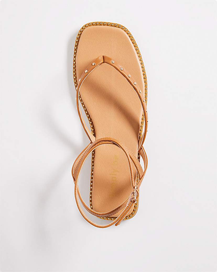 Studded Gladiator Sandal Ex Wide