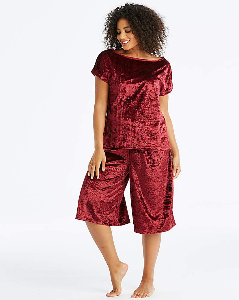 Image of Pretty Secrets Velour Culotte Set