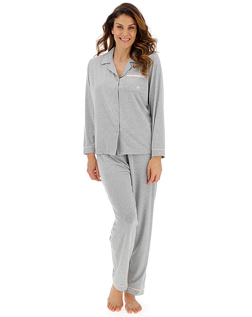 Image of Pretty Lounge The Button Pyjama Grey