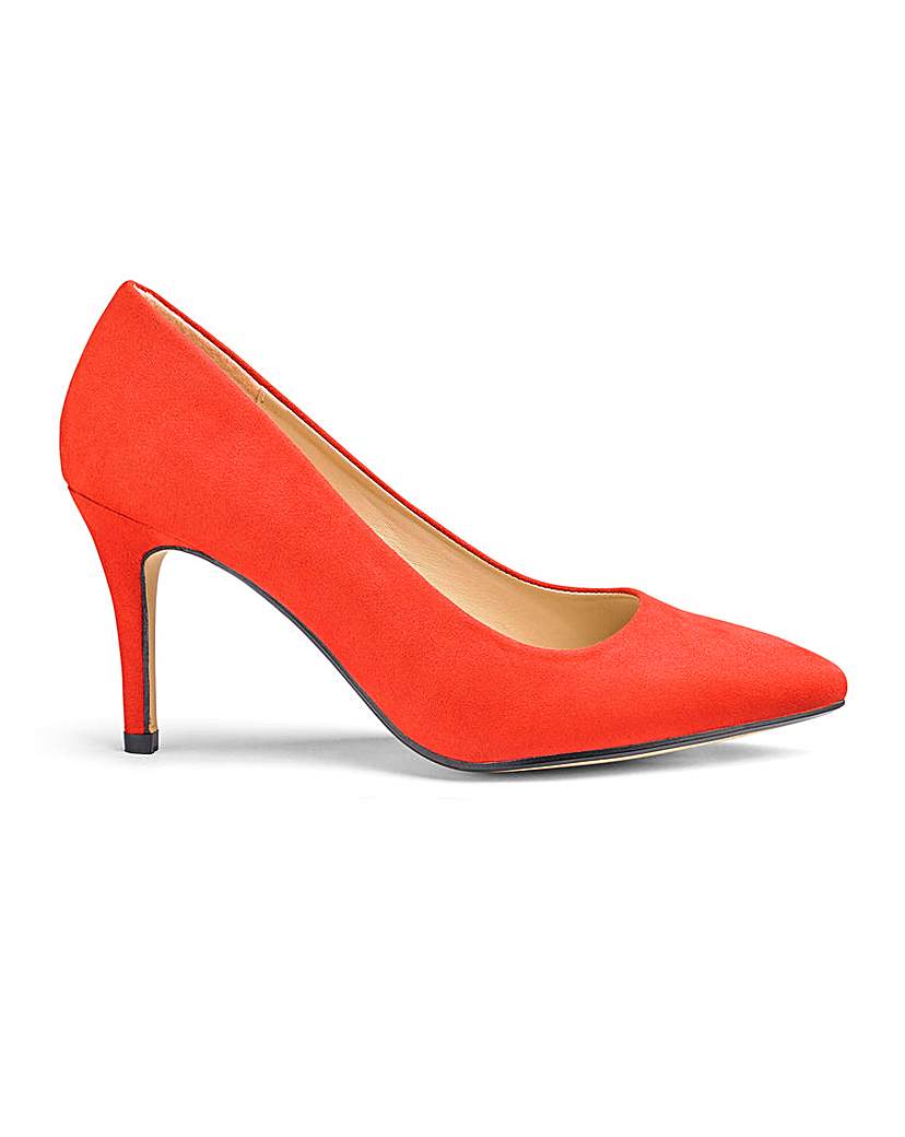 Pointed Toe Court Shoes EEE Fit
