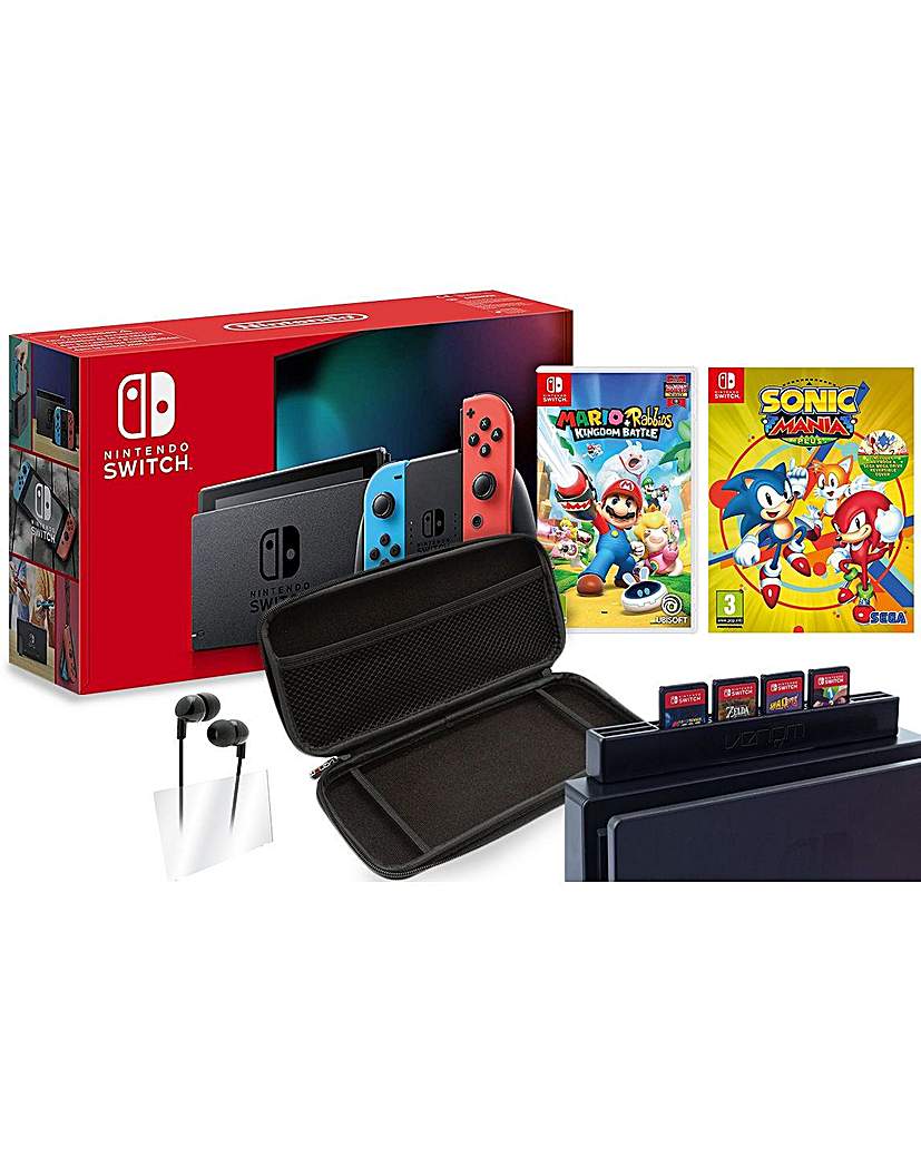 Switch Neon inc 2 games and 2 Accs