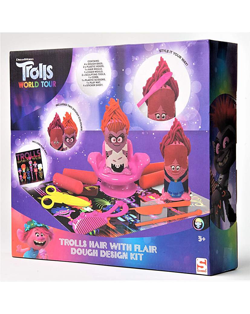 Image of Trolls Hair With Flair Dough Design Kit