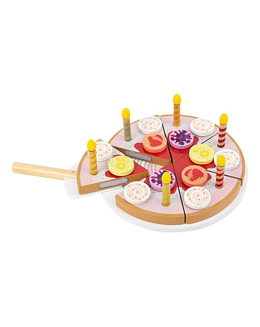Image of Children's Birthday Cake and Candles Set