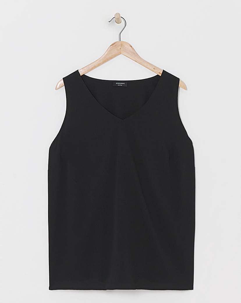 V Neck Woven Vest