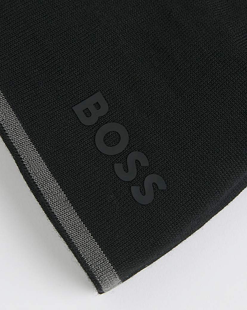 BOSS Black Large Logo Knitted Beanie