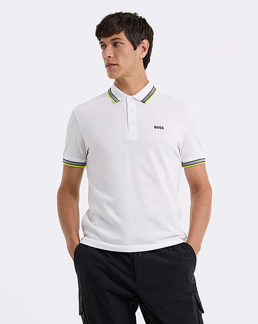 New In - BOSS Paddy Polo - White