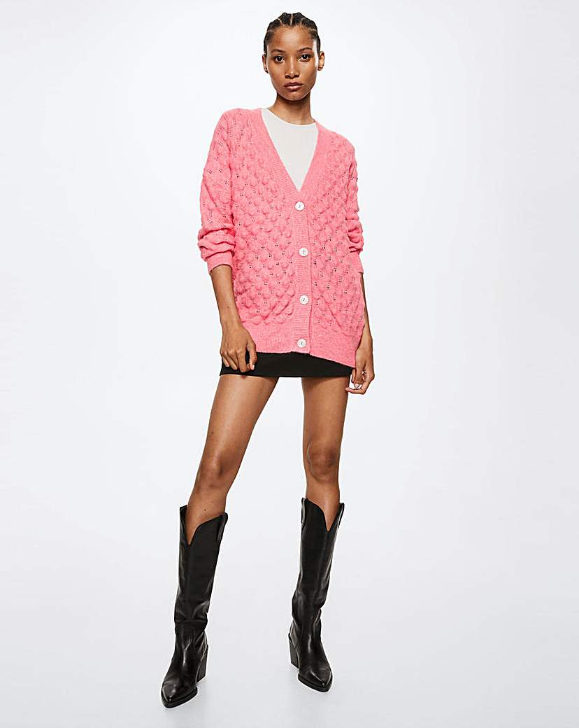 Mango Oversized Cardigan With Buttons