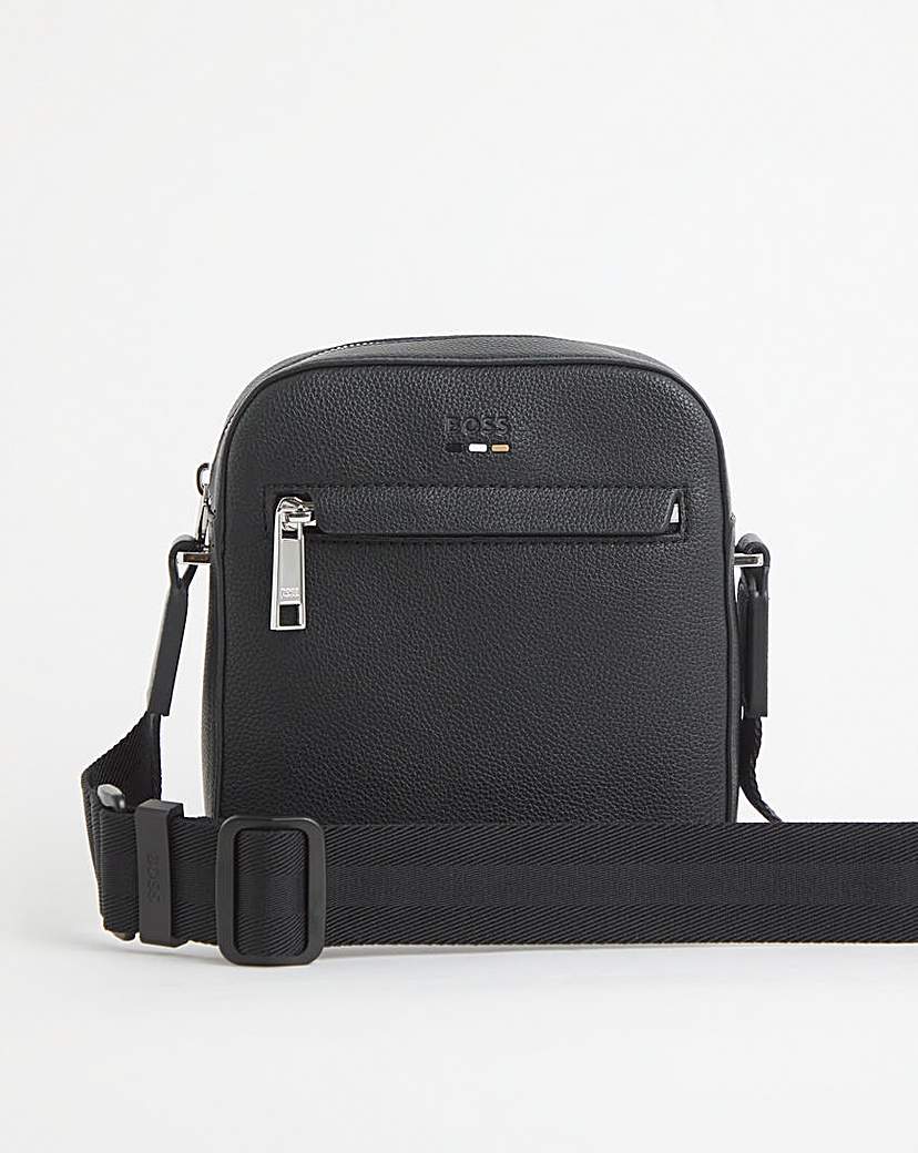 Boss Ray Faux Leather Reporter Bag