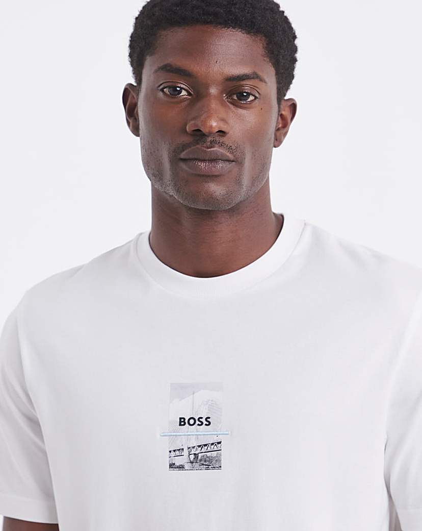 BOSS Photo Print T-Shirt - White