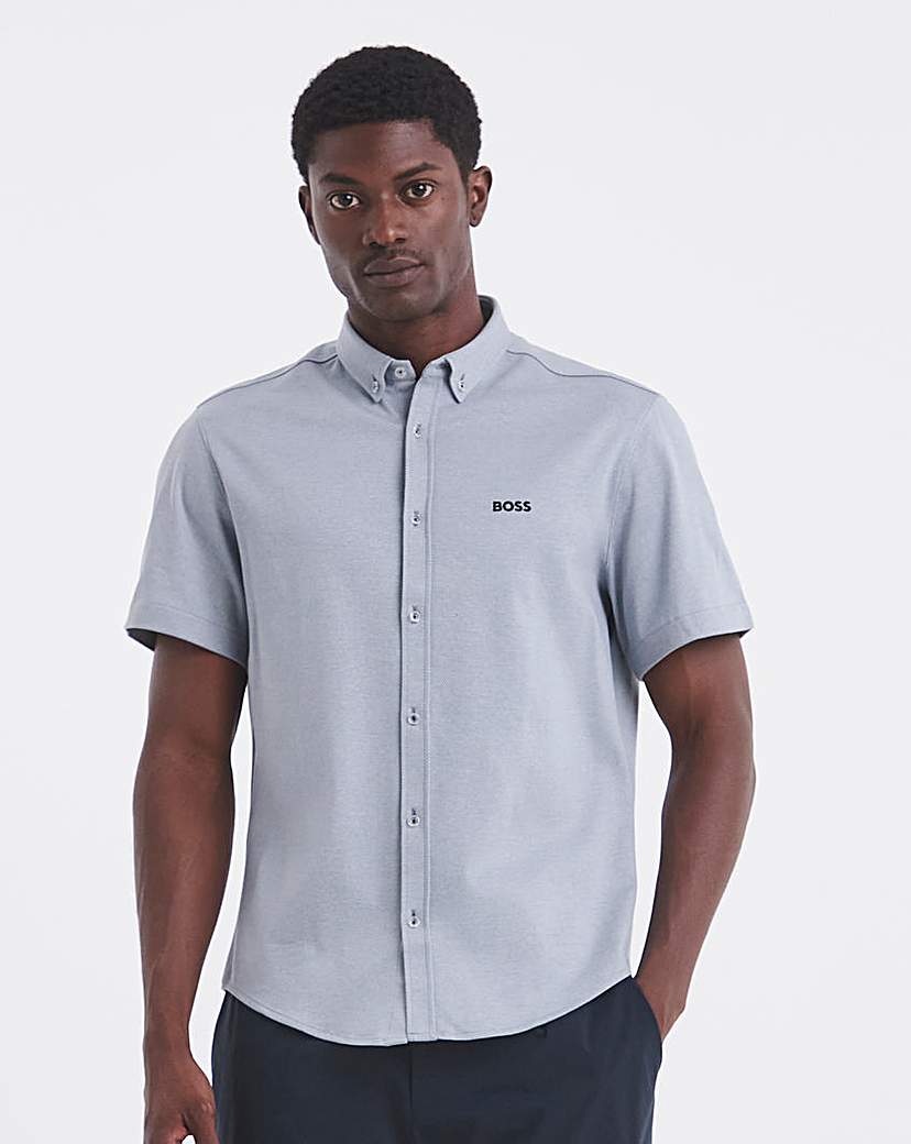 New In - BOSS Motion Shirt - Light Grey