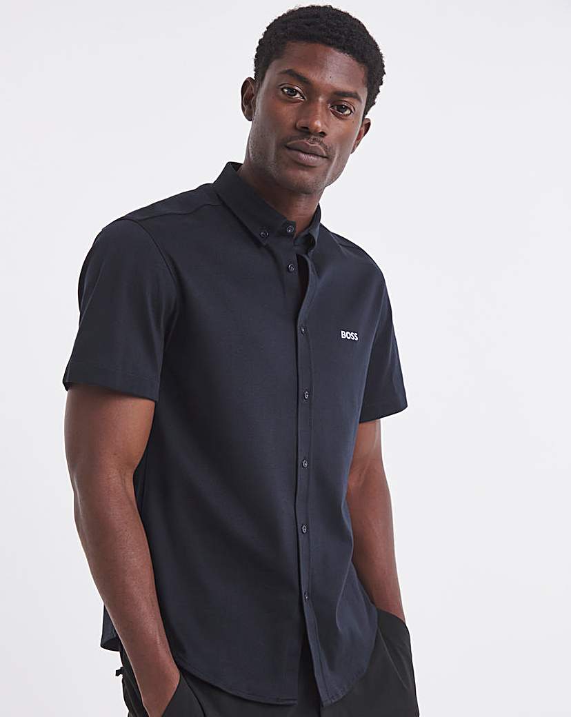 New In - BOSS Motion Shirt - Navy