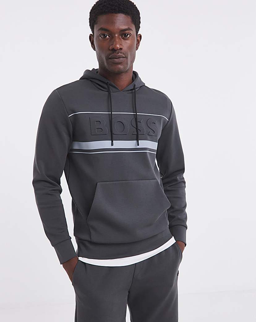 New In - BOSS Contrast Hoodie - Dark Grey