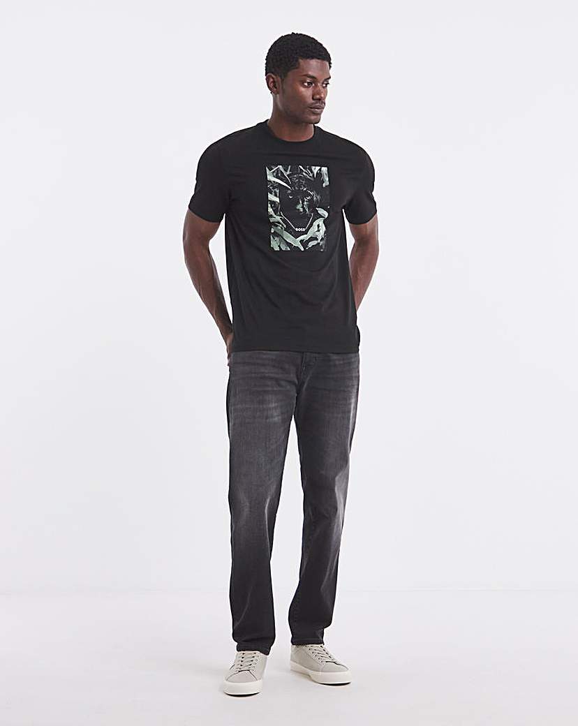BOSS Animal Print T-Shirt - Black