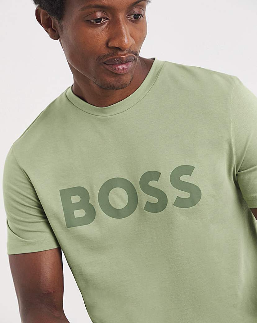 New In - BOSS Classic Logo T-Shirt - Sage