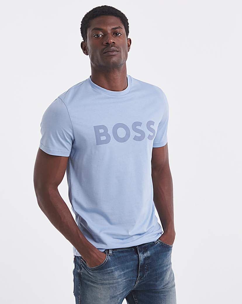 New In - BOSS Classic Logo T-Shirt - Blue