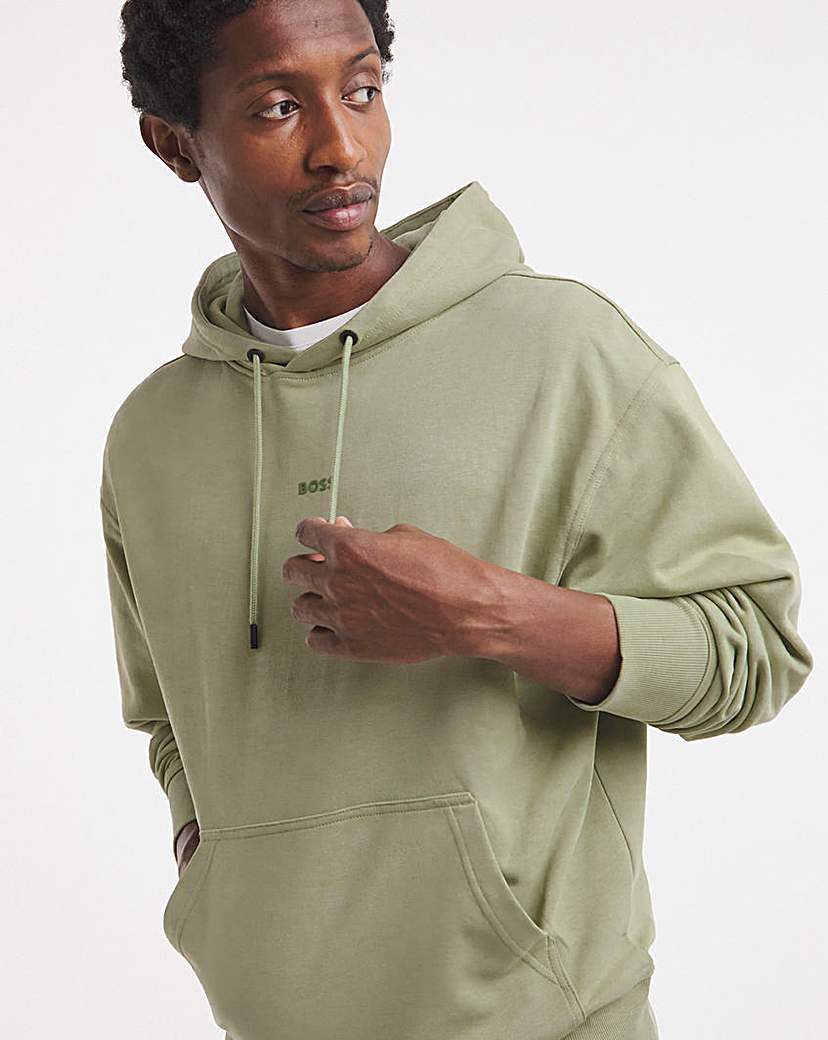BOSS Centre Logo Hoodie - Sage